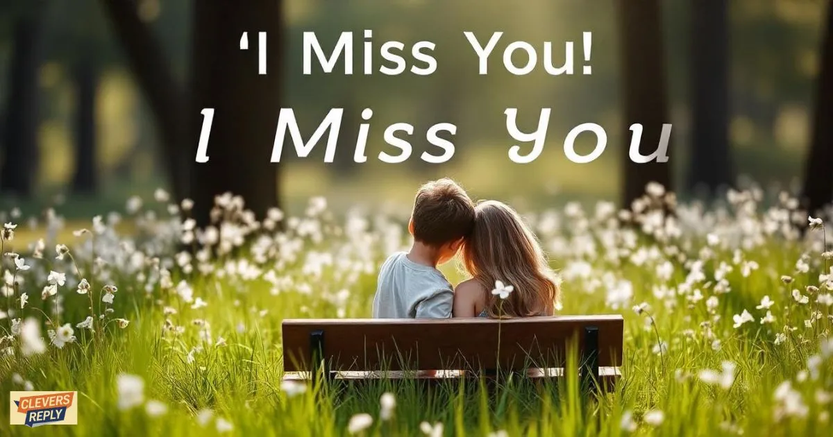 "I Miss You" Messages