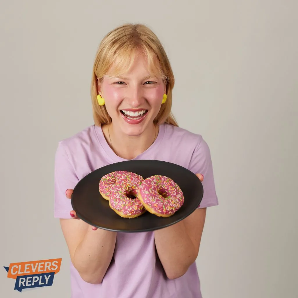  a donut full of joy and deliciousness